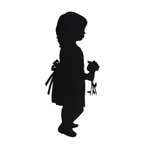 A full-body silhouette by Kathryn Flocken